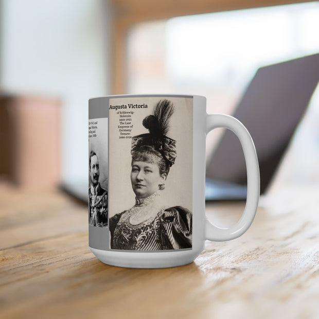 Ceramic Mug 15oz Empress Augusta Viktoria and Kaiser Wilhelm II of Germany Gift for German History Buff Gift for Men