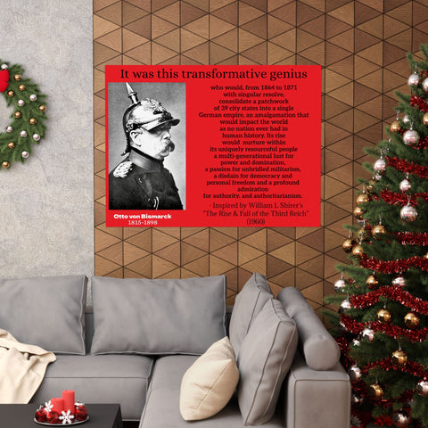 Matte Horizontal Posters Quote on Bismarck Otto von Bismarck