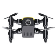 Micro Foldable RC Drone – Mini Quadcopter with 3D Steering Wheel Remote, WiFi Camera & APP Control for Kids