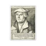 Fleece Sherpa Blanket with Martin Luther Sketching Design, Cozy Home Decor, Large Throw Blanket, Art Lover Gift, Religious History Decor,