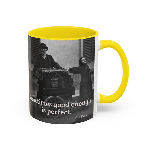 Vintage Art Accent Coffee Mug, Photo by Eugene Atget, Teri Kulat Quotation, Unique Gift for Therapists, 11oz Mug, Chic Coffee Cup, Art