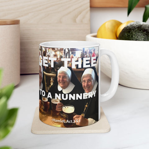 Ceramic Mug, Nuns Catholic Church Gift for Convent, Nun, Dining Room, Religious Coffee Cup, 11oz