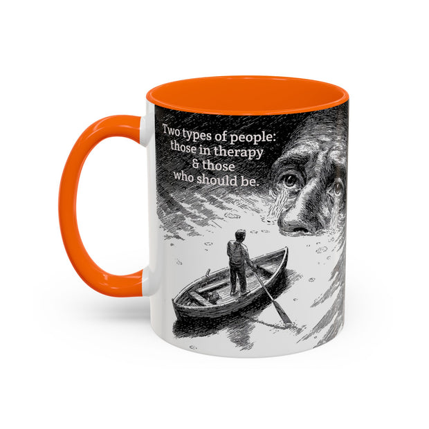 Vintage Art Accent Coffee Mug, Photo by Eugene Atget, Teri Kulat Quotation, Unique Gift for Therapists, 11oz Mug, Chic Coffee Cup, Art