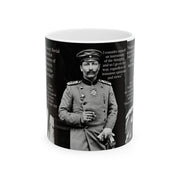 Kaiser Wilhelm II Coffee Mug, German King Historical Tea Cup, Almighty Instrument Reflective Drinkware, Gift for History Buff, Political