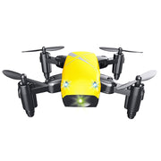 Micro Foldable RC Drone – Mini Quadcopter with 3D Steering Wheel Remote, WiFi Camera & APP Control for Kids