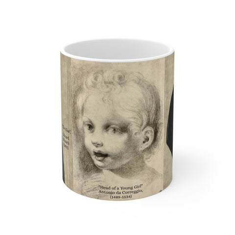 Mug 11oz Edvard Munch Antonio Da Correggio Mug Naive or Intelligent?