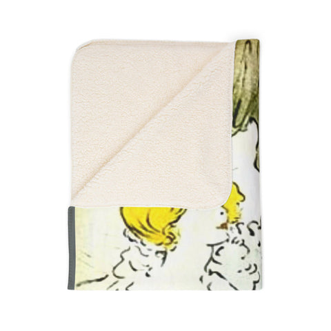 Fleece Sherpa Blanket Toulouse-Lautrec Blanket "Artisan Moderne" (1896)