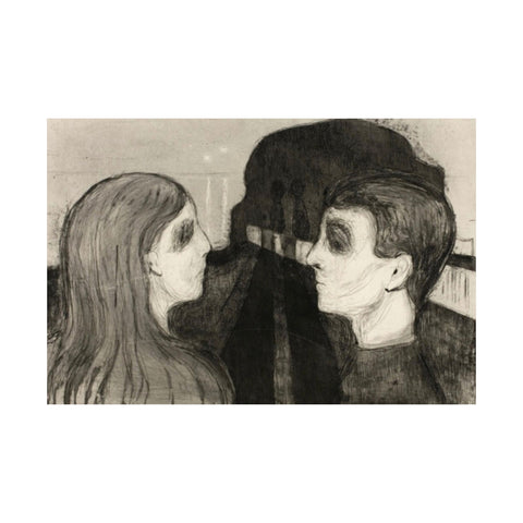 Art Print, Wall Art, Matte Print, Poster Reproduction, Edvard Munch, Attraction II, Art Institute of Chicago