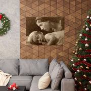 Poster Print, Vintage Art Photography, Julia Margaret Cameron, Devotion, Matte Horizontal Wall Art, Home Decor