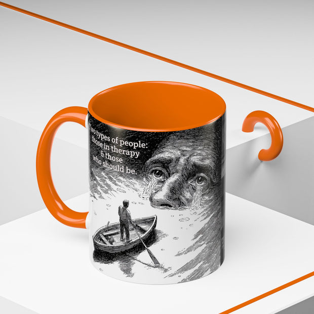 Vintage Art Accent Coffee Mug, Photo by Eugene Atget, Teri Kulat Quotation, Unique Gift for Therapists, 11oz Mug, Chic Coffee Cup, Art