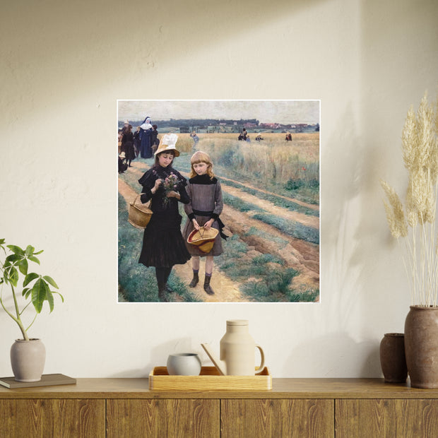 Art Print, Landscape Portrait Fusion, Armond Point 1861, Wall Decor, Home Decor, Gift for Art Lover, Office Decor, Gallery Wall Art