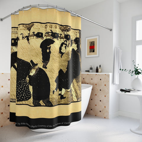 Shower Curtains: "The Shower" by Félix Vellotton, (1894) Courtesy of the Art Institute of Chicago; 71x74 Inches