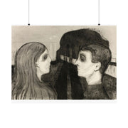 Art Print, Wall Art, Matte Print, Poster Reproduction, Edvard Munch, Attraction II, Art Institute of Chicago