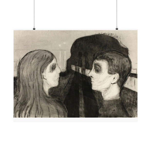 Art Print, Wall Art, Matte Print, Poster Reproduction, Edvard Munch, Attraction II, Art Institute of Chicago