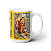 Ceramic Mug 15oz Flying Lesbians Pulp Fiction Coffee Mug Gift for Artist Gift for Boyfriend Gift for Ironic Woman