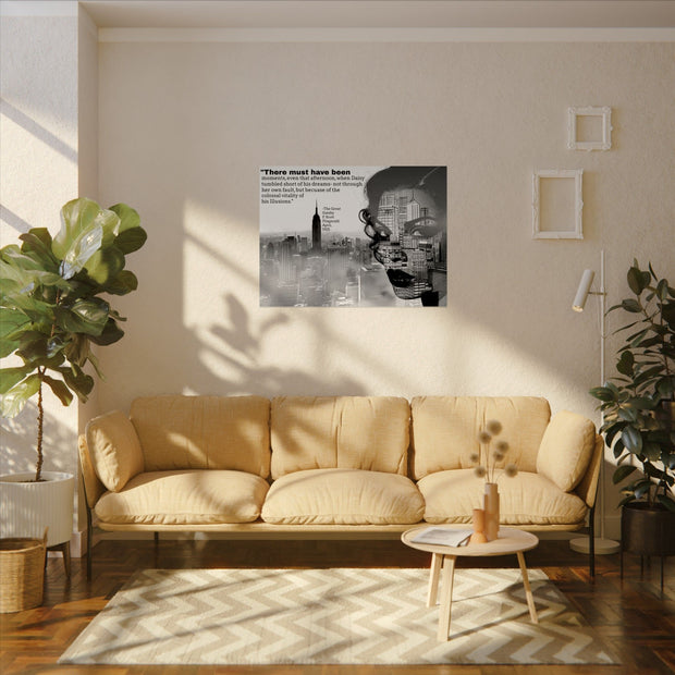 Poster Print, Great Gatsby Watercolor Art, Daisy Buchanan, Literary Quote, Wall Decor, Home Office Decoration