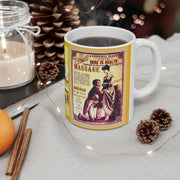 Ceramic Coffee Mug 11oz Door to door Masturbation Man Retro 19th Century Gift for Man Gift for Woman gift for Mom