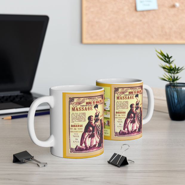 Ceramic Coffee Mug 11oz Door to door Masturbation Man Retro 19th Century Gift for Man Gift for Woman gift for Mom
