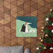 Matte Horizontal Posters Two Women on the Shore, Edvard Munch, Norwegian 1898; Courtesy Art Institute of Chicago