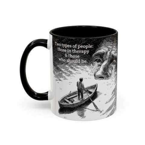 Vintage Art Accent Coffee Mug, Photo by Eugene Atget, Teri Kulat Quotation, Unique Gift for Therapists, 11oz Mug, Chic Coffee Cup, Art