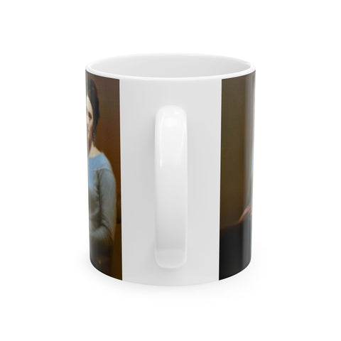 Ceramic Mug with Zin Lim's Mother of Three Portrait, 11oz Coffee Cup, Art Lover Gift, Award Winning Design, Portrait Artist Mug