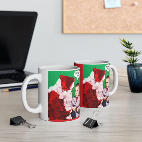 Ceramic Mug 11oz Santa Claus with Kid Funny