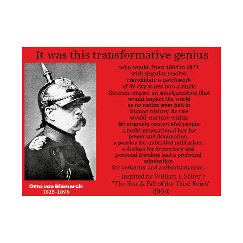 Matte Horizontal Posters Quote on Bismarck Otto von Bismarck