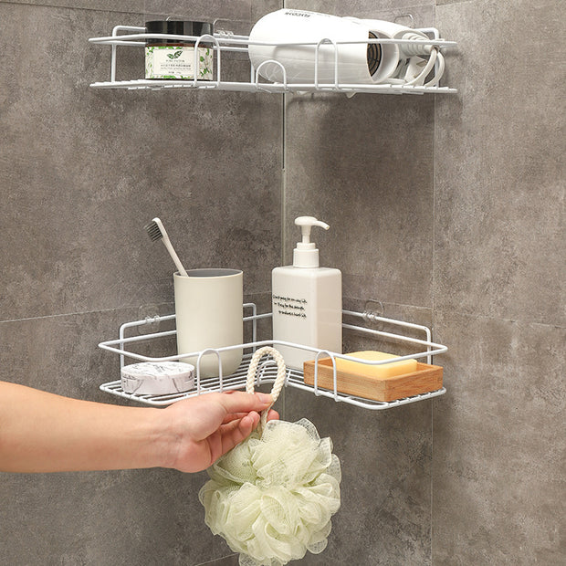 Wrought Iron Bathroom Corner Shelf