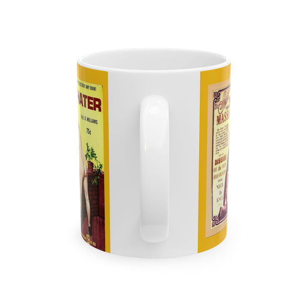 Ceramic Mug 11oz Retro Pulp Fiction Gift for Boyfriend Gift for Man Gift for 19th Century History Buff