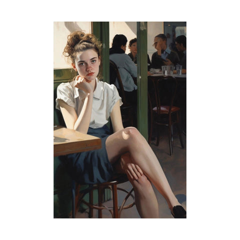 Portrait Matte Vertical Poster, Nick Palsgraf Art, Mother McAuley High School, Fox's Pizza, 1977, Neurotic Tension,