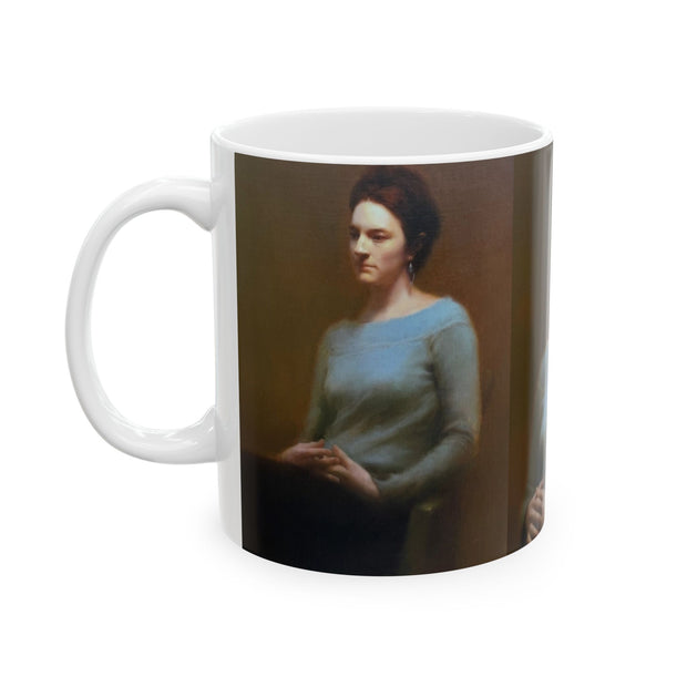 Ceramic Mug with Zin Lim's Mother of Three Portrait, 11oz Coffee Cup, Art Lover Gift, Award Winning Design, Portrait Artist Mug