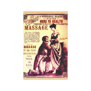 Vertical Poster Door to Door Masturbation Man of Women to Cure Hysteria in the Late 1800's