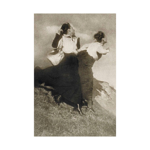 Fine Art Matte Vertical Posters - Reproduction of Austrian Photographer Heinrich Kuhn's "Wanderers"  (1915)