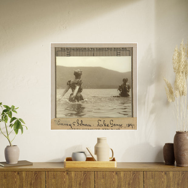 Poster Print, Emmy and Selma, Lake George, 1899 Photograph by Alfried Stieglitz; Art Institute of Chicago, Wall Art Decor, Vintage Art