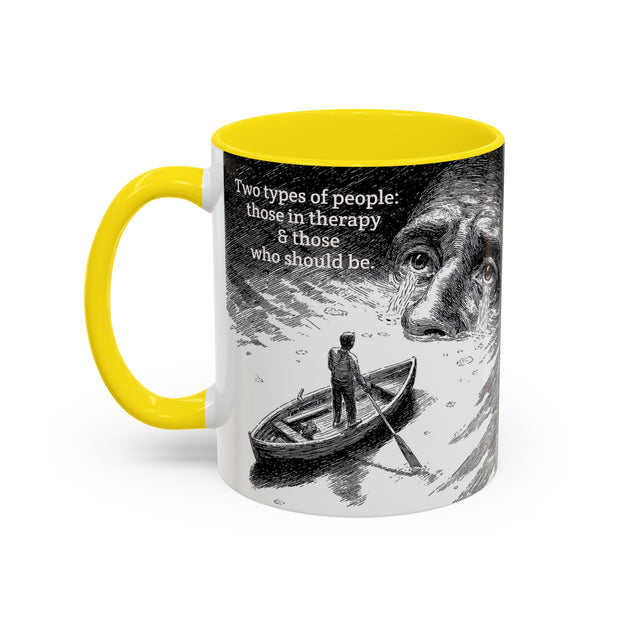 Vintage Art Accent Coffee Mug, Photo by Eugene Atget, Teri Kulat Quotation, Unique Gift for Therapists, 11oz Mug, Chic Coffee Cup, Art