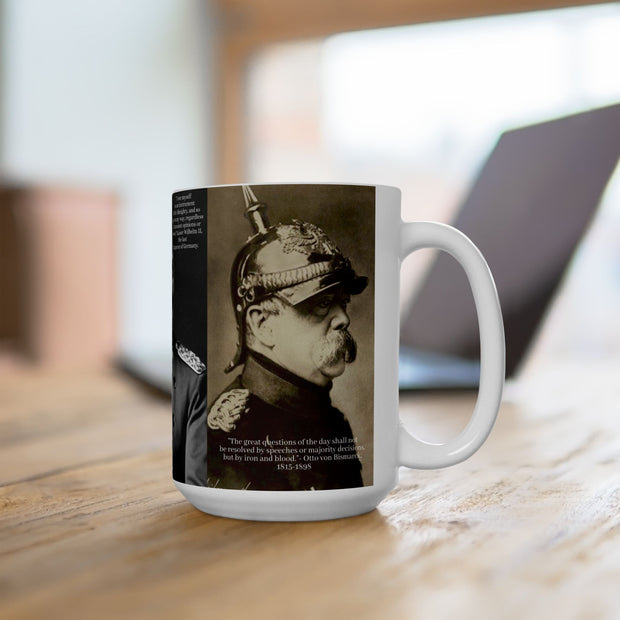 Coffee Mug Otto von Bismarck Kaiser Wilhelm II Commemorative Mug; Father's Day