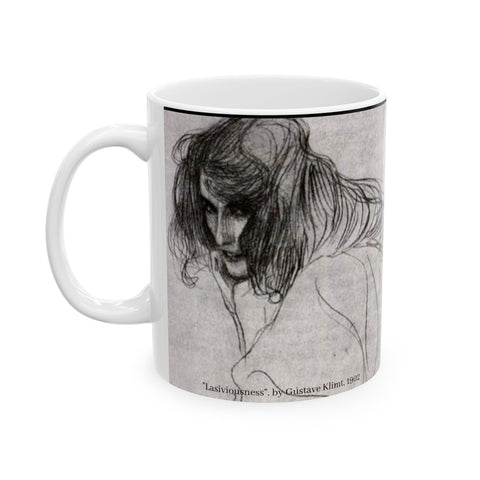 Artistic Fusion Ceramic Mug, Klimt & Cameron Art, Sigmund Freud Quote, Coffee Cup, Tea Mug, Drinkware, Home Decor, Gift for Art Lover,