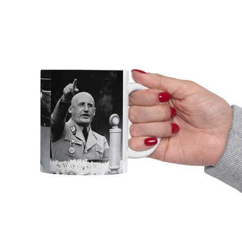 Julius Streicher Mug, 11oz Ceramic Cup for History Buffs, Nazi Germany Enthusiasts, Historical Collectors, Der Sturmer Publisher