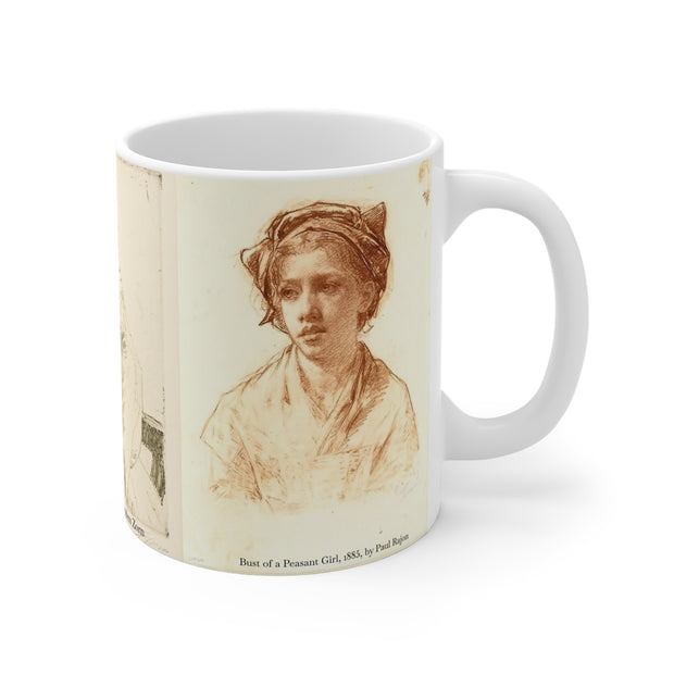 Vintage Girl Art Coffee Mug, 11oz; Alexander Hesler, Zorn, Paul Rajon; Art Institute of Chicago; Curated by Nick Palsgraf, Gift for Art