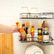 Wrought Iron Bathroom Corner Shelf