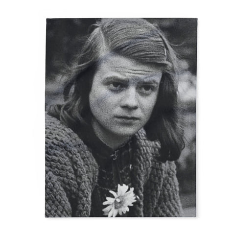 Arctic Fleece Blanket Sophie Scholl 1921-1943 German Anti-Nazi Resistance Fighter