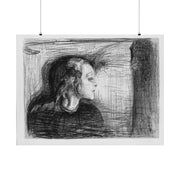 Matte Horizontal Posters The Sick Child Version 2 by Edvard Munch Norwegian (1894) Courtesy Art Institute of Chicago