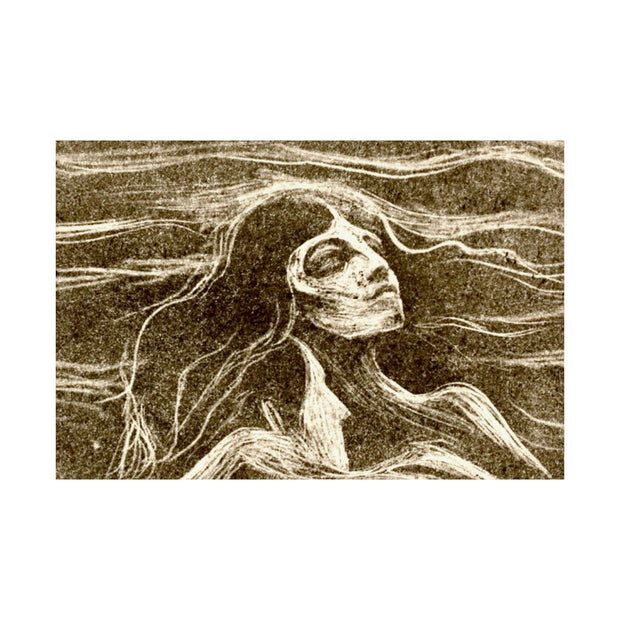 Matte Horizontal Posters Edvard Munch Norwegian "On the Waves of Love" 1896 Courtesy of Art Institute of Chicago