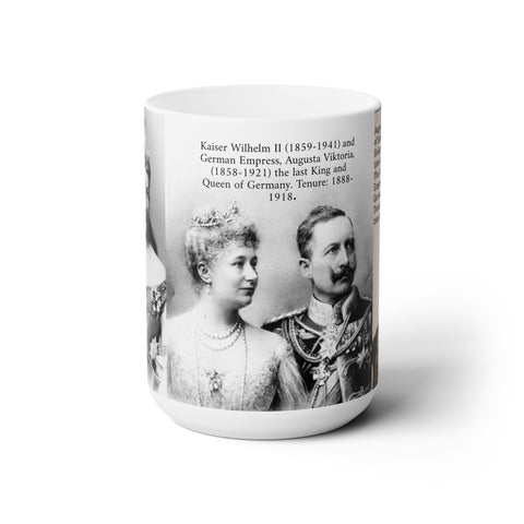 Ceramic Mug 15oz Empress Augusta Viktoria and Kaiser Wilhelm II of Germany