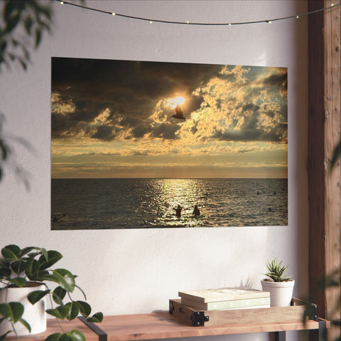 Fine Art Posters, Seagull Photo Print, Holland State Beach Art, Nature Wall Decor, Coastal Poster