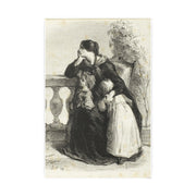 Vintage Family Photo Art Poster, Nostalgic Wall Decor for Home, Jean Francios Millet 'Where Can He Be' 1848, Timeless Gift for Heritage