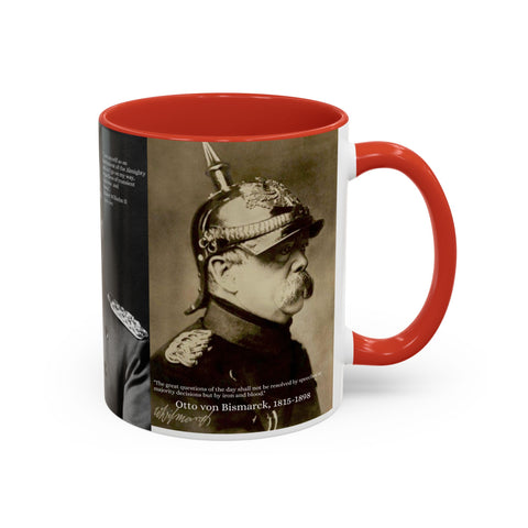 German History Commemorative Coffee Mug, Otto von Bismarck Kaiser Wilhelm, Tea Cup, Historical Gift, Gift for History Buffs
