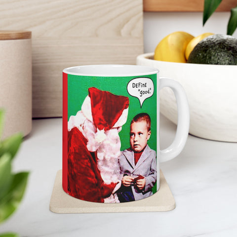 Ceramic Mug 11oz Santa Claus with Kid Funny