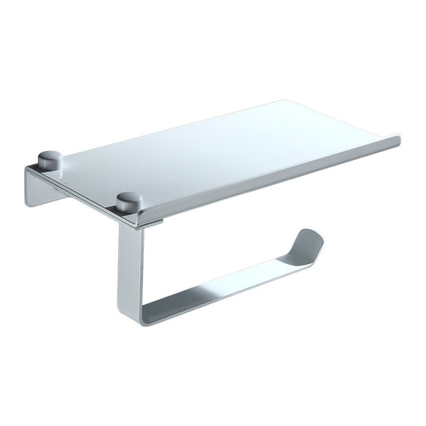 304 Stainless Steel Toilet Paper Holder with Phone Shelf