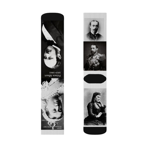 19th Cent. English Royal Socks Queen Victoria, Prince Albert & Children Gift for Girlfriend gift for Woman Gift for Mom